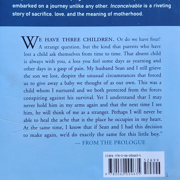 INCONCEIVABLE A Medical Mistake, the Baby We Couldn't Keep, and Our Choice - Picture 3 of 3